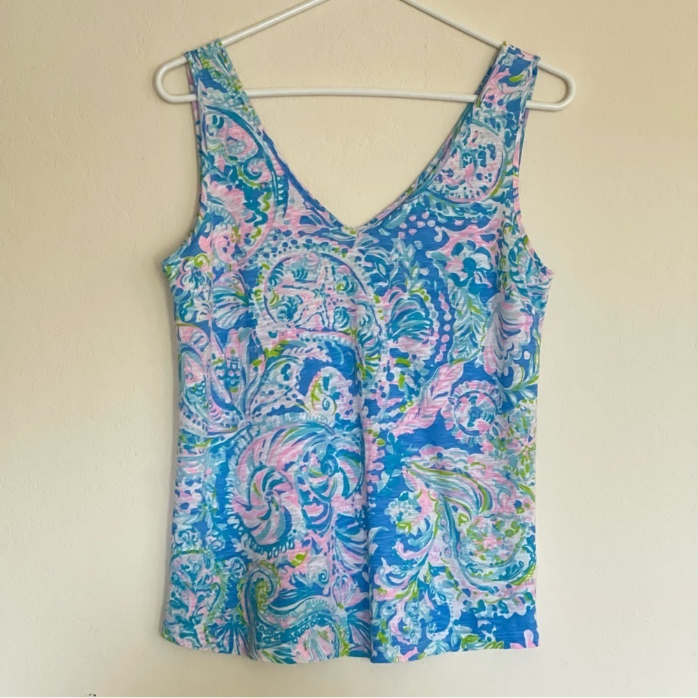 Lilly Pulitzer Gigi Tank Dream Team Size Small